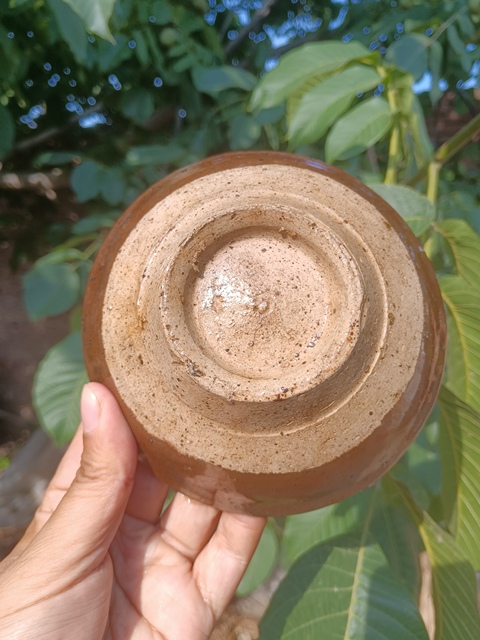 古玩陶瓷元末明初~窯變褐釉茶盞拍賣,當前價格1元
