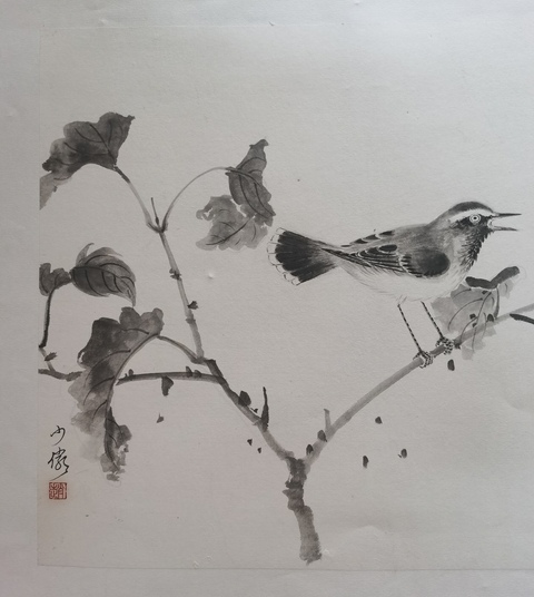 古玩字畫中國國家畫院研究員中美協會員趙少儼花鳥拍賣,當前價格4000元