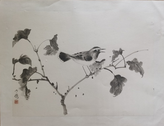 古玩字畫中國國家畫院研究員中美協會員趙少儼花鳥拍賣,當前價格4000元