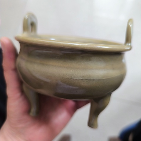古玩陶瓷龍泉爐真品鑒賞圖