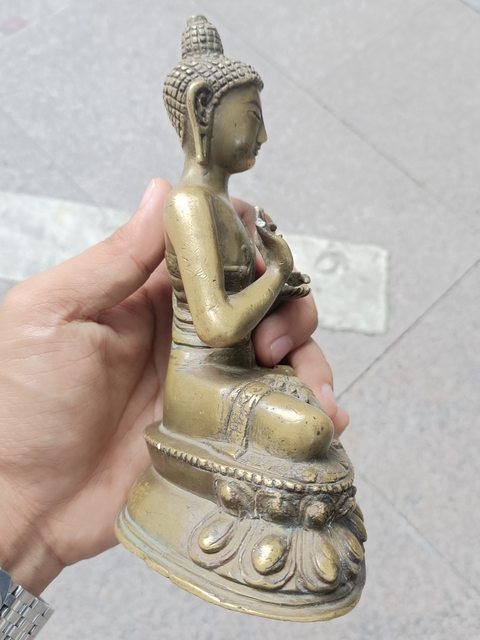 古玩銅器銅釋迦摩尼真品鑒賞圖