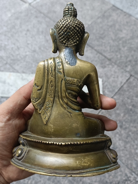 古玩銅器銅釋迦摩尼真品鑒賞圖