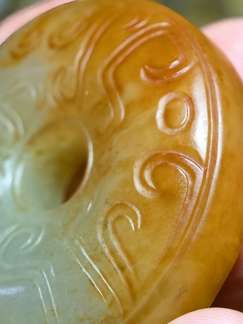 古玩玉器提油仿古“玉璧”真品鑒賞圖