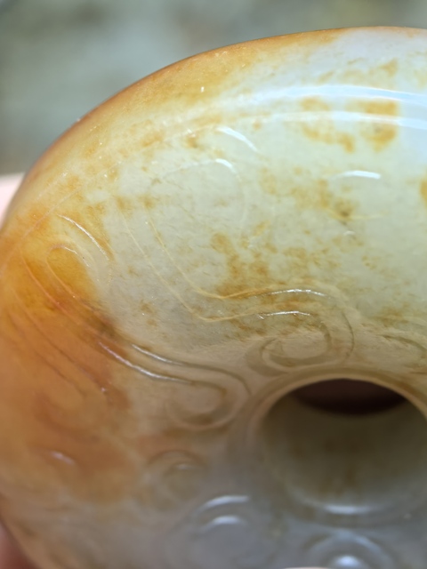 古玩玉器提油仿古“玉璧”真品鑒賞圖