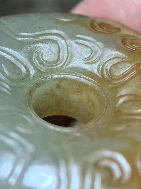 古玩玉器提油仿古“玉璧”真品鑒賞圖