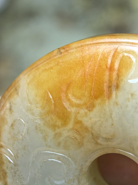 古玩玉器提油仿古“玉璧”真品鑒賞圖