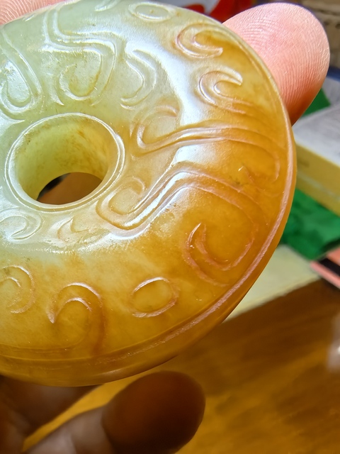 古玩玉器提油仿古“玉璧”真品鑒賞圖