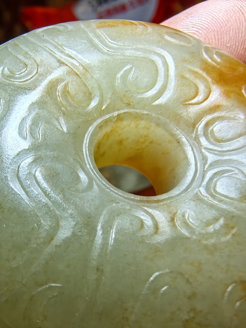 古玩玉器提油仿古“玉璧”真品鑒賞圖