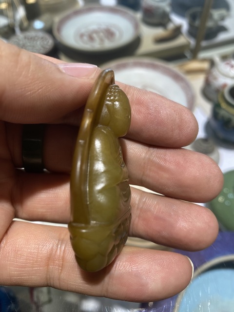 古玩玉器和田玉佛真品鑒賞圖