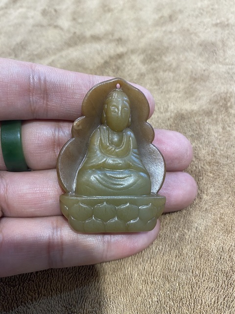 古玩玉器和田玉佛真品鑒賞圖