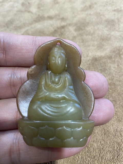 古玩玉器和田玉佛真品鑒賞圖