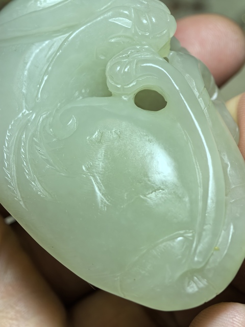 古玩玉器和田玉雕“瑞獸”把件真品鑒賞圖