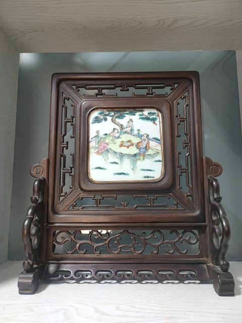 古玩雜項插屏真品鑒賞圖