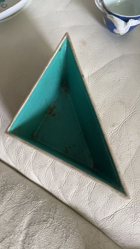 古玩陶瓷無雙譜粉彩角碗真品鑒賞圖