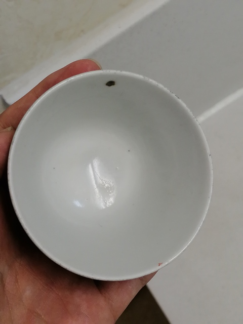 古玩陶瓷吹綠釉杯真品鑒賞圖