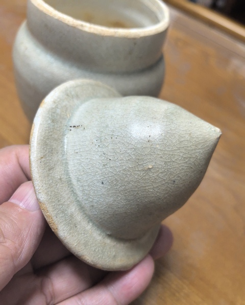 古玩陶瓷青白釉塔式罐真品鑒賞圖