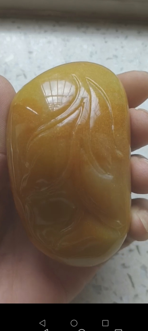 古玩玉器黃龍玉一鳴驚人真品鑒賞圖