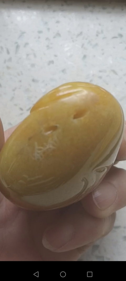 古玩玉器黃龍玉一鳴驚人真品鑒賞圖