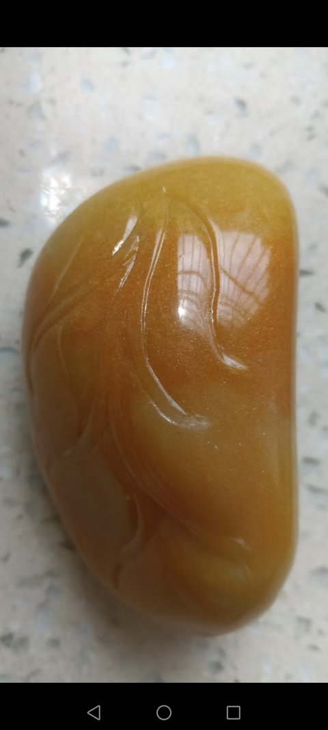 古玩玉器黃龍玉一鳴驚人真品鑒賞圖