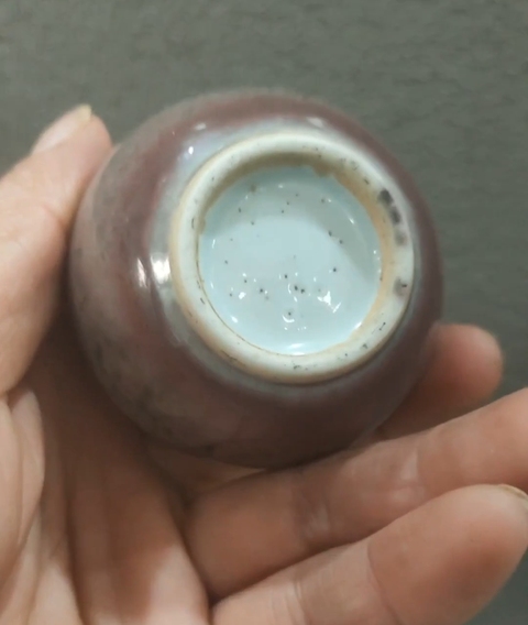 古玩陶瓷豇豆紅瓶真品鑒賞圖