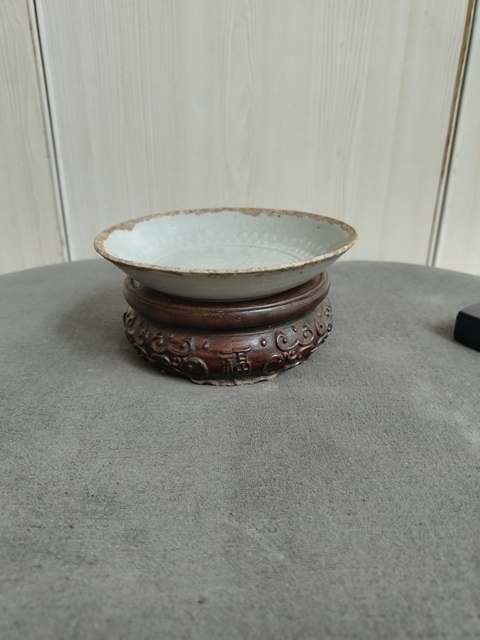古玩陶瓷青白釉雙魚洗真品鑒賞圖