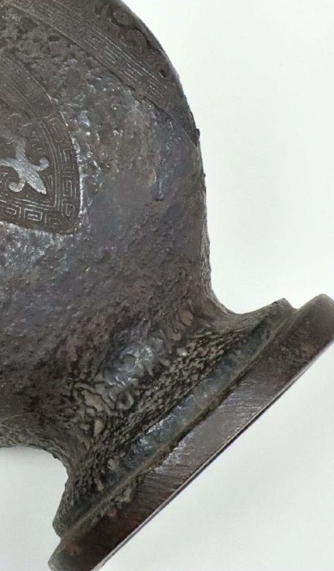 古玩銅器銅瓶真品鑒賞圖
