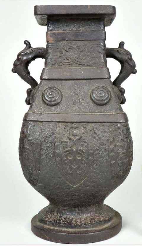 古玩銅器銅瓶真品鑒賞圖
