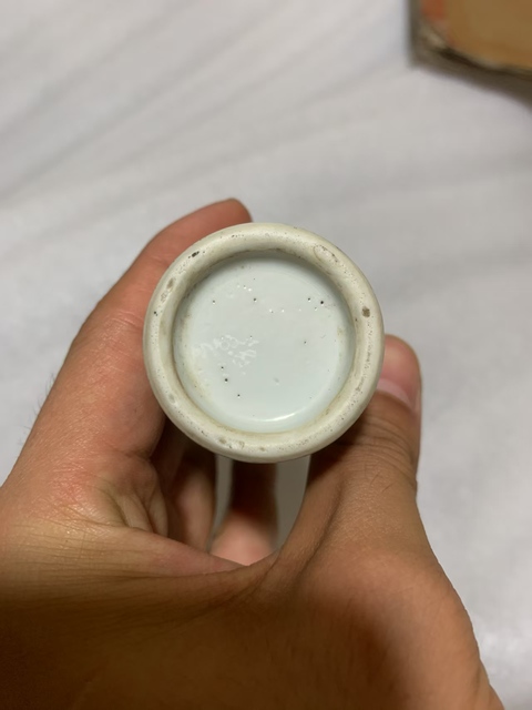 古玩陶瓷粉彩人物香筒真品鑒賞圖