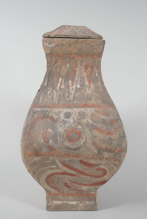 古玩陶瓷漢代陶舫真品鑒賞圖