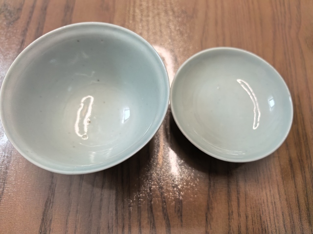 古玩陶瓷清中嘉道牡丹花蓋碗真品鑒賞圖