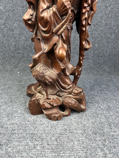 古玩雜項龍眼木雕塑像拍賣,當前價格1588元