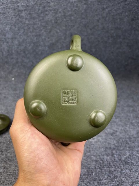 古玩雜項綠泥紫砂壺真品鑒賞圖
