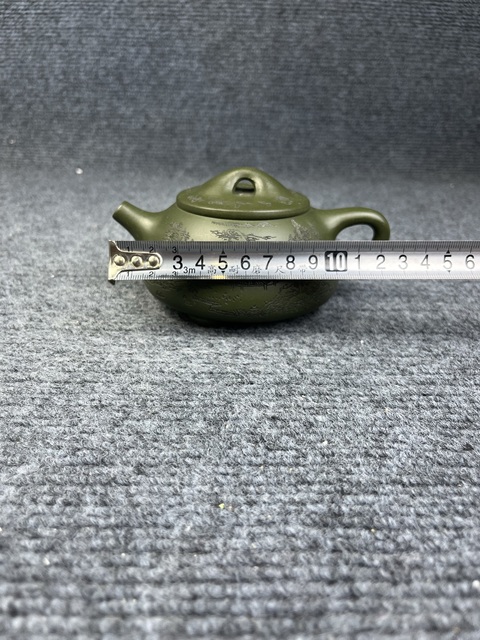 古玩雜項綠泥紫砂壺真品鑒賞圖