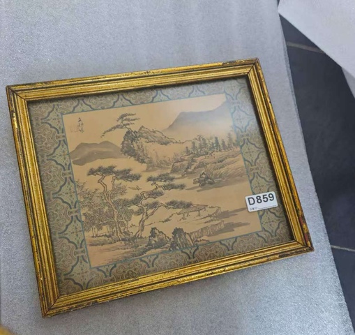 古玩字畫(huà)山居圖真品鑒賞圖