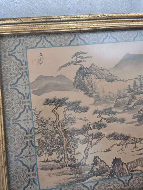 古玩字畫(huà)山居圖真品鑒賞圖