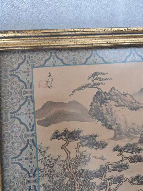 古玩字畫(huà)山居圖真品鑒賞圖