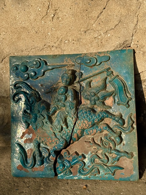 古玩陶瓷麒麟送子真品鑒賞圖