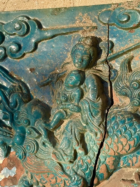 古玩陶瓷麒麟送子真品鑒賞圖
