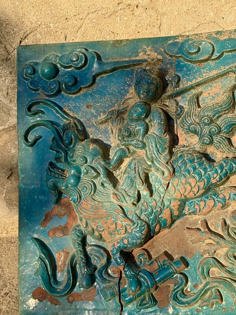 古玩陶瓷麒麟送子真品鑒賞圖