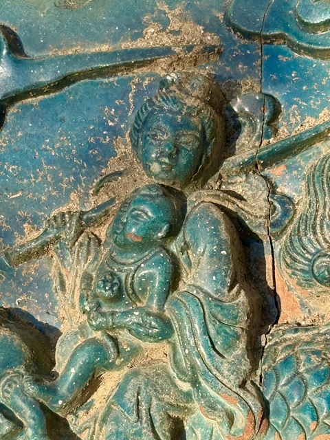 古玩陶瓷麒麟送子真品鑒賞圖