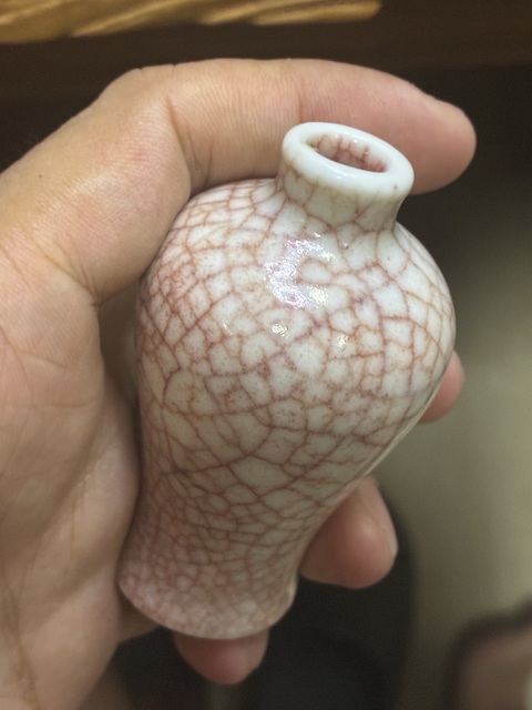 古玩陶瓷哥釉小梅瓶真品鑒賞圖