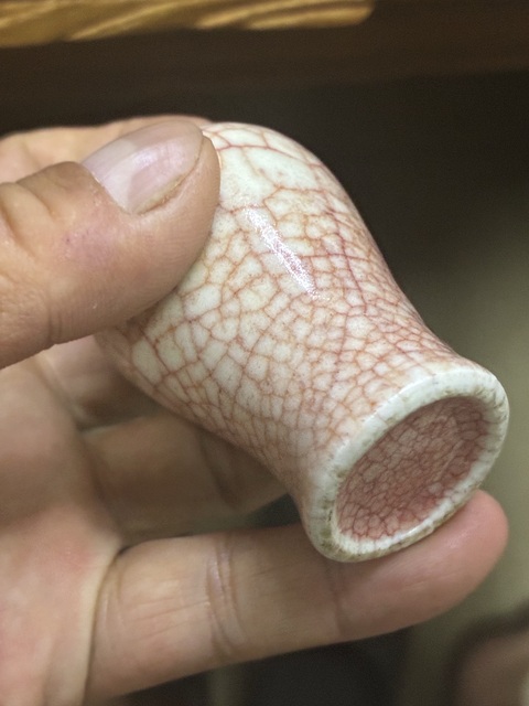 古玩陶瓷哥釉小梅瓶真品鑒賞圖