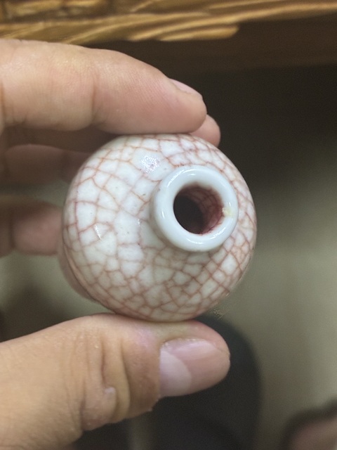 古玩陶瓷哥釉小梅瓶真品鑒賞圖