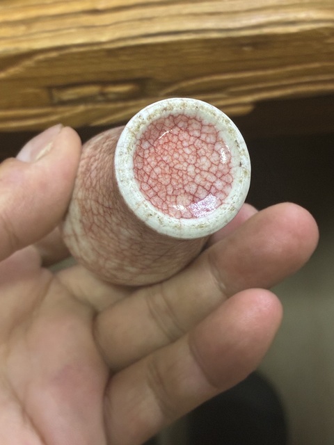 古玩陶瓷哥釉小梅瓶真品鑒賞圖