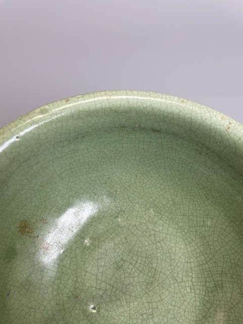 古玩陶瓷明晚期 綠哥釉大碗拍賣，當(dāng)前價(jià)格2300元
