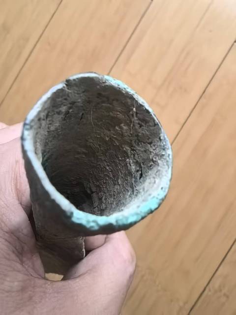 古玩銅器長矛真品鑒賞圖