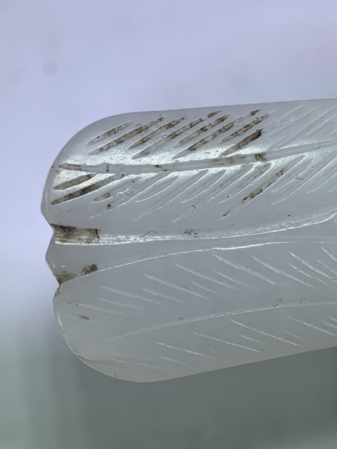古玩玉器和田玉雕“蟬形墜”真品鑒賞圖