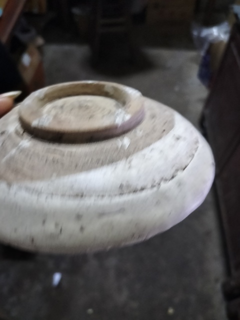 古玩陶瓷磁州窯白地黑花盤真品鑒賞圖