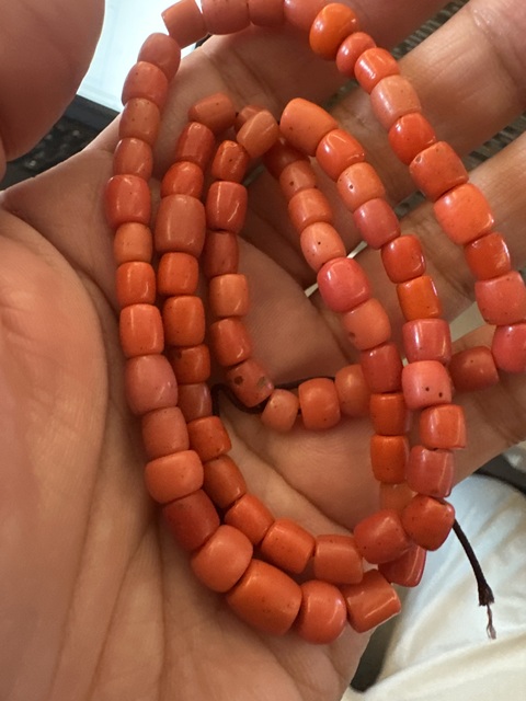 古玩玉器琉璃桶珠真品鑒賞圖