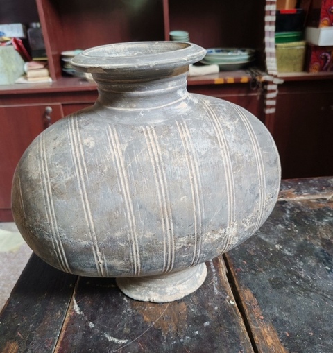 古玩陶瓷繭形壺真品鑒賞圖